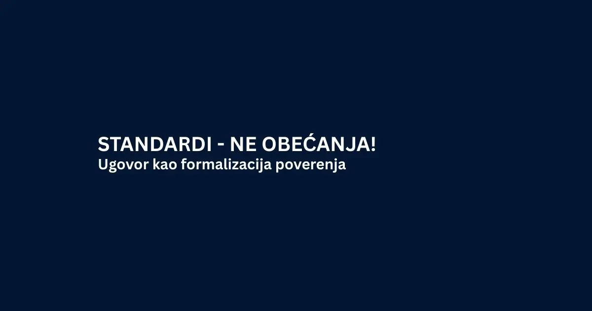 Ugovor kao formalizacija poverenja